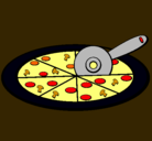 Dibujo Pizza pintado por suemy