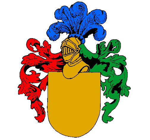 Escudo de armas y casco