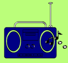 Dibujo Radio cassette 2 pintado por erubiel