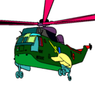 Dibujo Helicóptero al rescate pintado por JOAQUIN