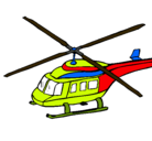 Dibujo Helicóptero  pintado por POL