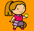 Dibujo Chica tenista pintado por 56784