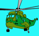 Dibujo Helicóptero al rescate pintado por sebastian