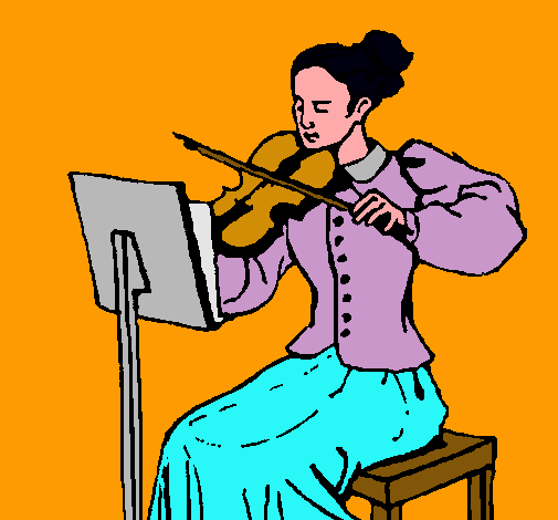 Dama violinista