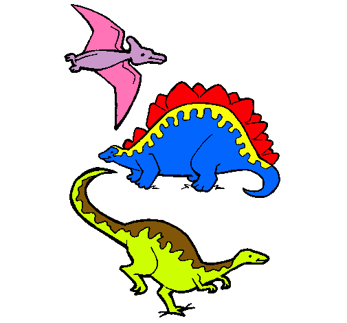 Tres clases de dinosaurios