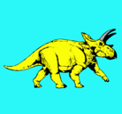 Dibujo Triceratops pintado por johan
