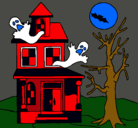 Dibujo Casa fantansma pintado por wiwrtt