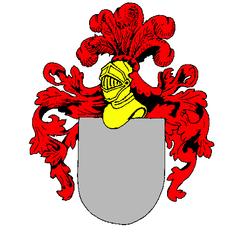 Escudo de armas y casco