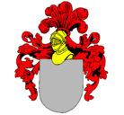 Dibujo Escudo de armas y casco pintado por jorge