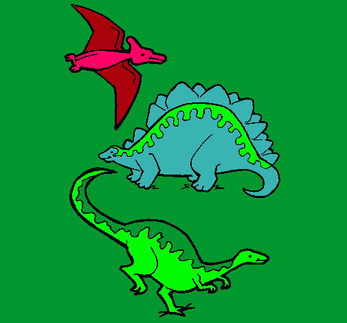 Tres clases de dinosaurios