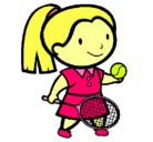 Dibujo Chica tenista pintado por A.G.G