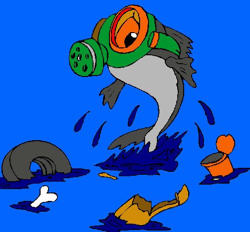 Dibujo de Contaminación marina pintado por Franco.. en  el día  28-09-10 a las 06:01:52. Imprime, pinta o colorea tus propios dibujos!