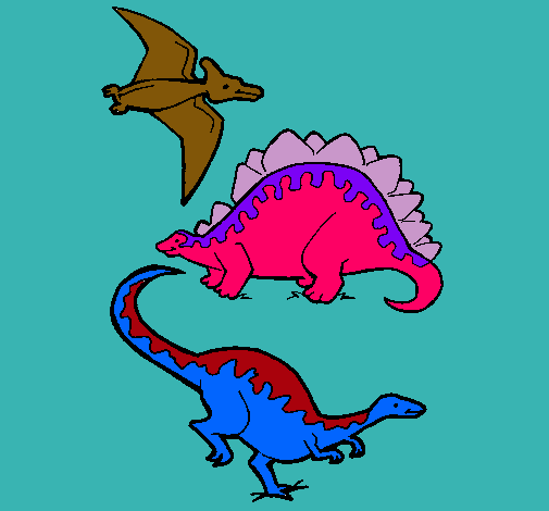 Tres clases de dinosaurios