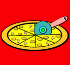 Dibujo Pizza pintado por estephanya