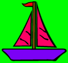 Dibujo Barco velero pintado por yulemy