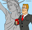 Dibujo Estados Unidos de América pintado por martuka