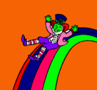 Dibujo Duende en el arco iris pintado por alondra