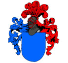 Dibujo Escudo de armas y casco pintado por roger