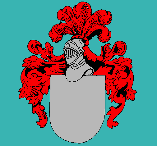 Escudo de armas y casco