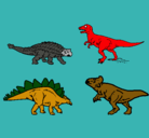 Dibujo Dinosaurios de tierra pintado por superdinosaurios