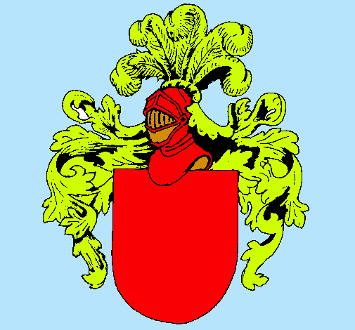 Escudo de armas y casco