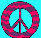 Dibujo Símbolo de la paz pintado por loquiris