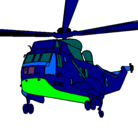 Dibujo Helicóptero al rescate pintado por Eilynujlkiilolo