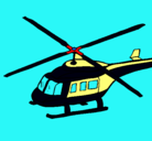 Dibujo Helicóptero  pintado por noe