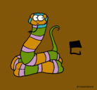 Dibujo Serpiente pintado por pedro