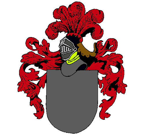 Escudo de armas y casco