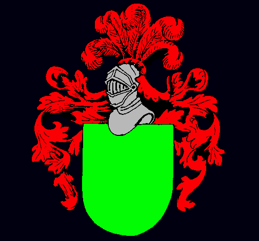 Escudo de armas y casco