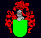 Dibujo Escudo de armas y casco pintado por lazaro