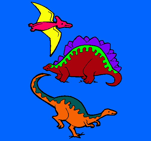 Tres clases de dinosaurios