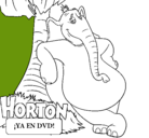 Dibujo Horton pintado por cristhian