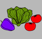 Dibujo Verduras pintado por emilita06