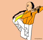Dibujo Kung fu pintado por valeria