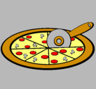 Dibujo Pizza pintado por clemente