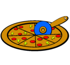 Dibujo Pizza pintado por paletaelada