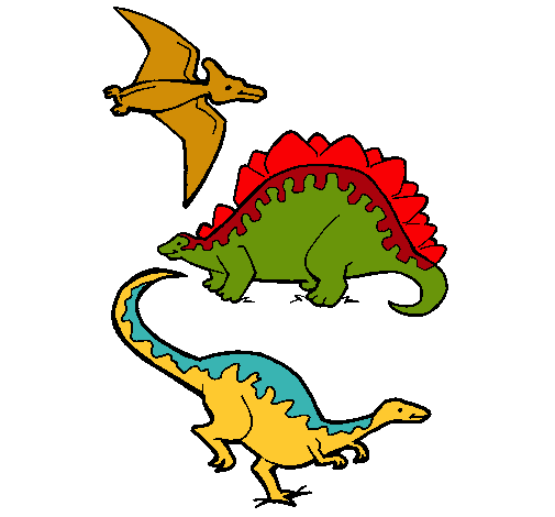 Tres clases de dinosaurios