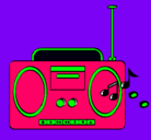 Dibujo Radio cassette 2 pintado por dadyyanki