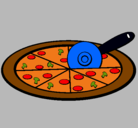 Dibujo Pizza pintado por Tonatiuh