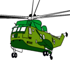 Dibujo Helicóptero al rescate pintado por veni