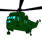 Dibujo Helicóptero al rescate pintado por ivan