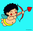 Dibujo Cupido pintado por JHONATAN