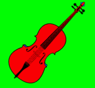 Dibujo Violín pintado por ederr