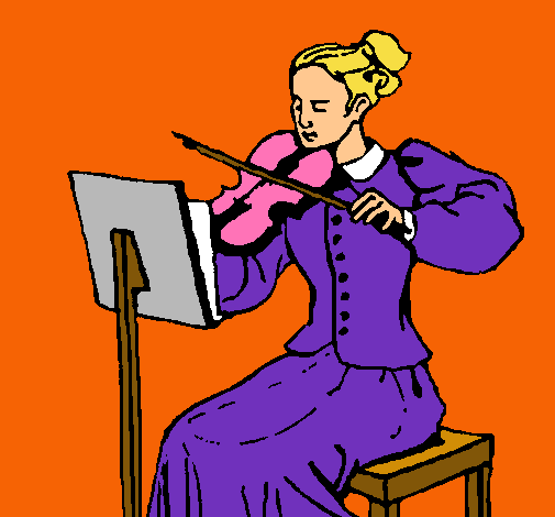 Dama violinista