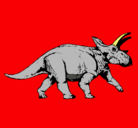 Dibujo Triceratops pintado por adri
