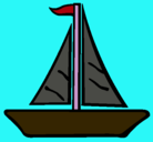 Dibujo Barco velero pintado por david