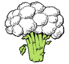 Dibujo Brócoli pintado por yani