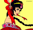 Dibujo Princesa china pintado por FRIDA